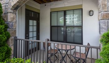 Private patio or balcony at 4700 colonnade apartments in birmingham, al